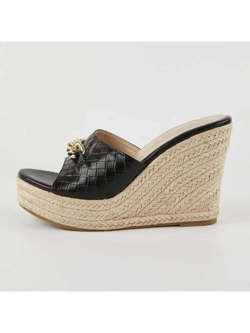 Stylish Women's Wedge Sandals - Platform Espadrille Heel, Casual Summer Slides